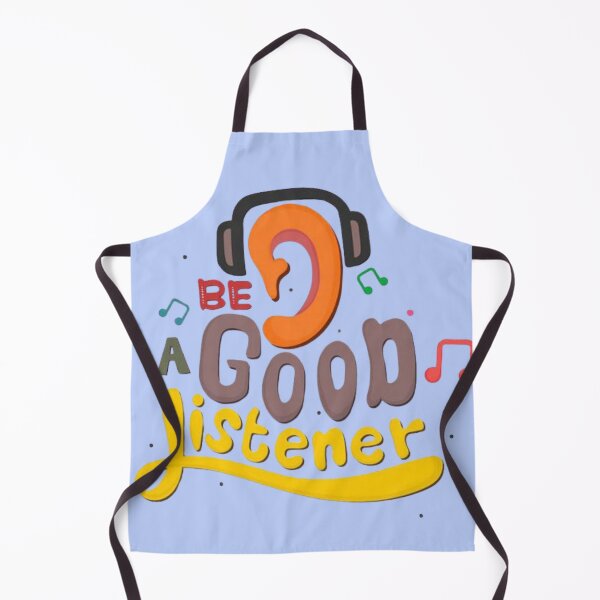 Item preview, Be a Good Listener Inspirational Positive Mindset Quote designed and sold by RajDeals.
