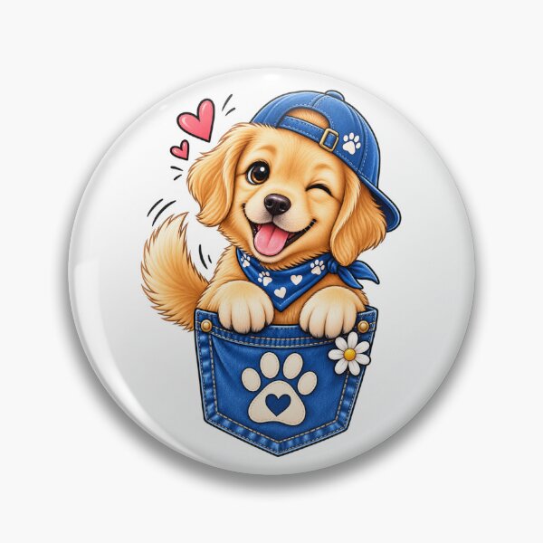 Item preview, Cute Puppy Pocket Dog Lover T-Shirt | Adorable Paw Print Puppy Gift designed and sold by Rohinirohi029.