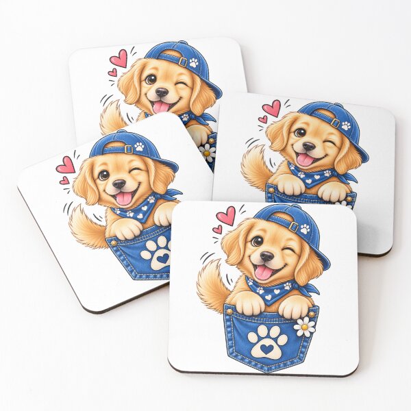 Item preview, Cute Puppy Pocket Dog Lover T-Shirt | Adorable Paw Print Puppy Gift designed and sold by Rohinirohi029.