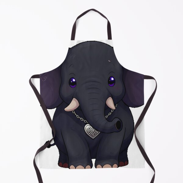 Item preview, Gothic Black Elephant with Silver Locket designed and sold by IllumeInk.