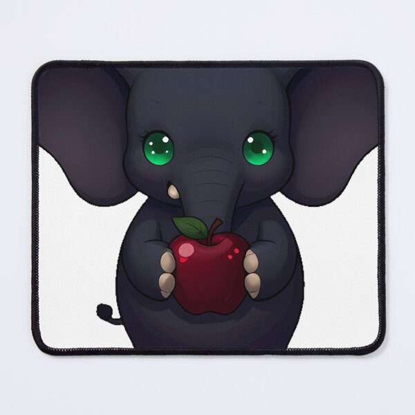 Item preview, Gothic Black Elephant with Poison Apple designed and sold by IllumeInk.