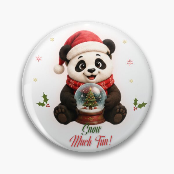 Item preview, Cute Christmas Panda Snow Globe Snow Much Fun designed and sold by EnginerdStudio.