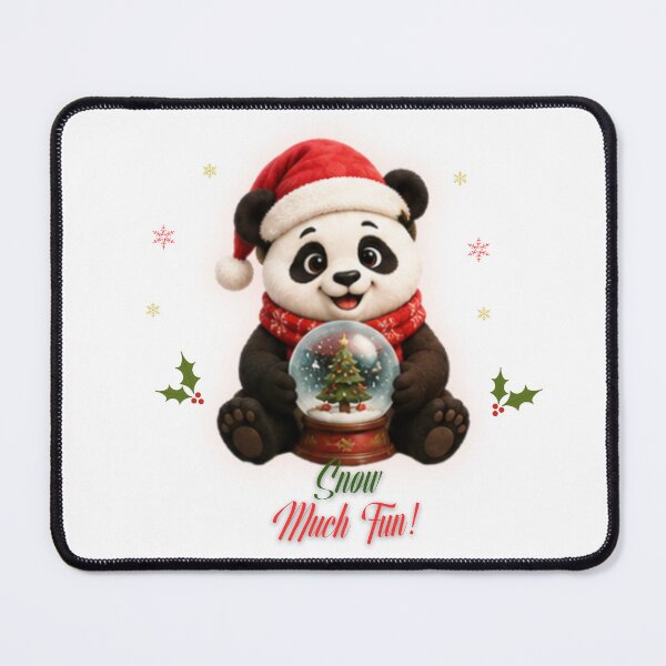 Item preview, Cute Christmas Panda Snow Globe Snow Much Fun designed and sold by EnginerdStudio.