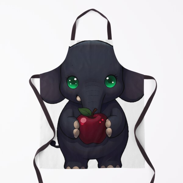 Item preview, Gothic Black Elephant with Poison Apple designed and sold by IllumeInk.