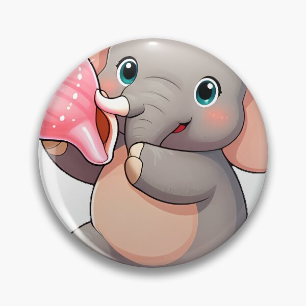 Item preview, Cute Elephant with a Conch Shell designed and sold by pumsquare.