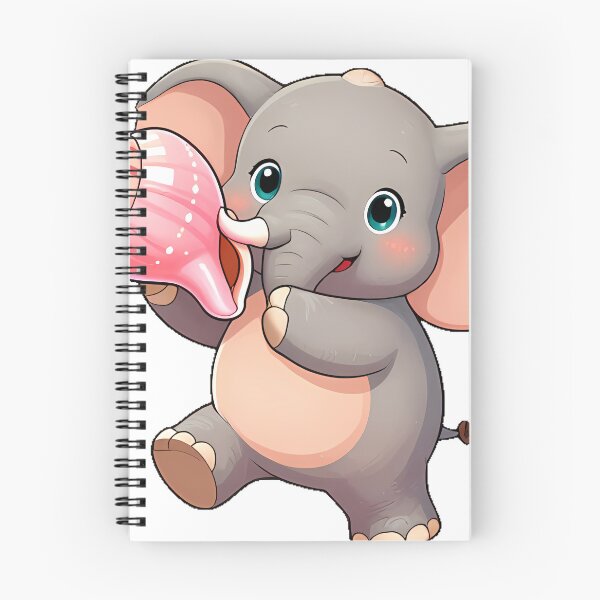 Item preview, Cute Elephant with a Conch Shell designed and sold by pumsquare.