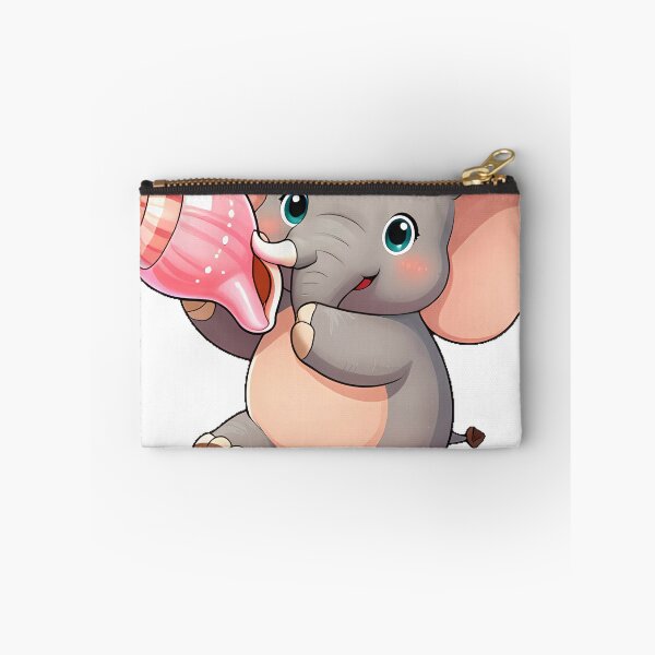 Item preview, Cute Elephant with a Conch Shell designed and sold by pumsquare.