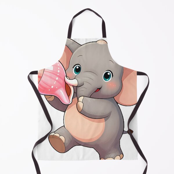 Item preview, Cute Elephant with a Conch Shell designed and sold by pumsquare.