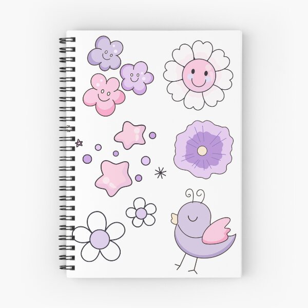 Item preview, Hand Drawn Cute Kawaii Spring Flowers designed and sold by Porpor Artwork.