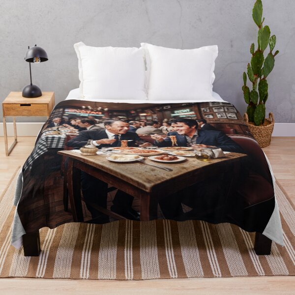Item preview, Frank Sinatra And Elvis Presley Eating Spaghetti And Meat Balls designed and sold by Home Decor Art.