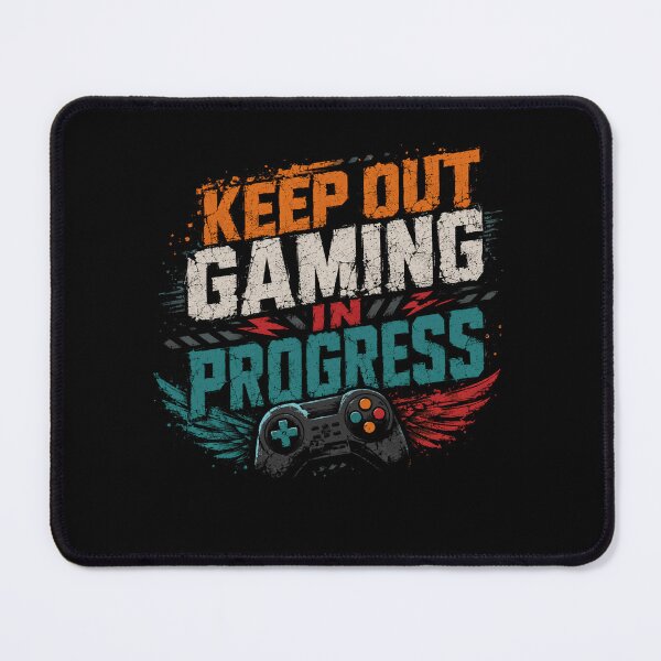 Item preview, Keep Out Gaming In Progress Gamer Video Game Player designed and sold by RetroMini2026.