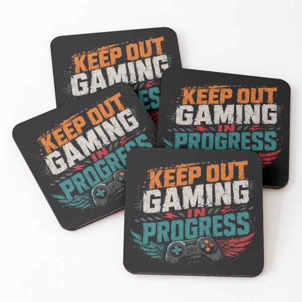 Item preview, Keep Out Gaming In Progress Gamer Video Game Player designed and sold by RetroMini2026.