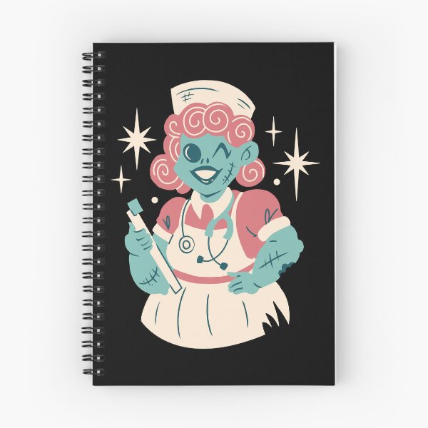Item preview, Retro 50s Zombie Nurse Pastel Goth Spooky Halloween RN designed and sold by Hilal-Studio.