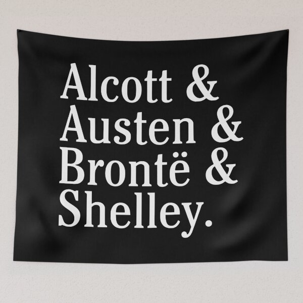 Item preview, Female Writers Alcott Austen Bronte and Shelley designed and sold by humnoo.