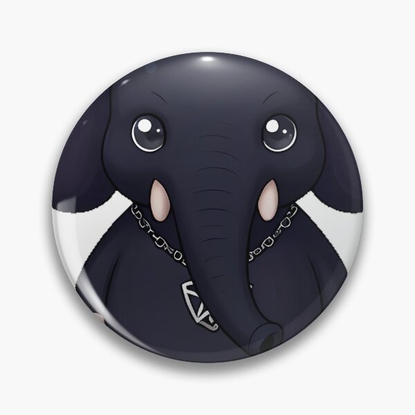 Item preview, Gothic Black Elephant with Pentagram Pendant designed and sold by IllumeInk.