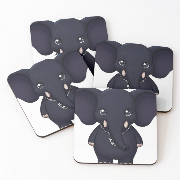 Item preview, Gothic Black Elephant with Pentagram Pendant designed and sold by IllumeInk.