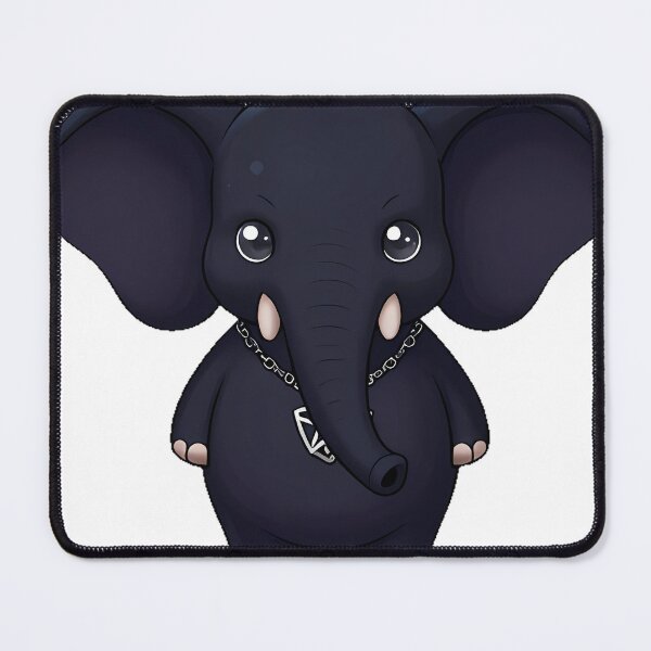 Item preview, Gothic Black Elephant with Pentagram Pendant designed and sold by IllumeInk.