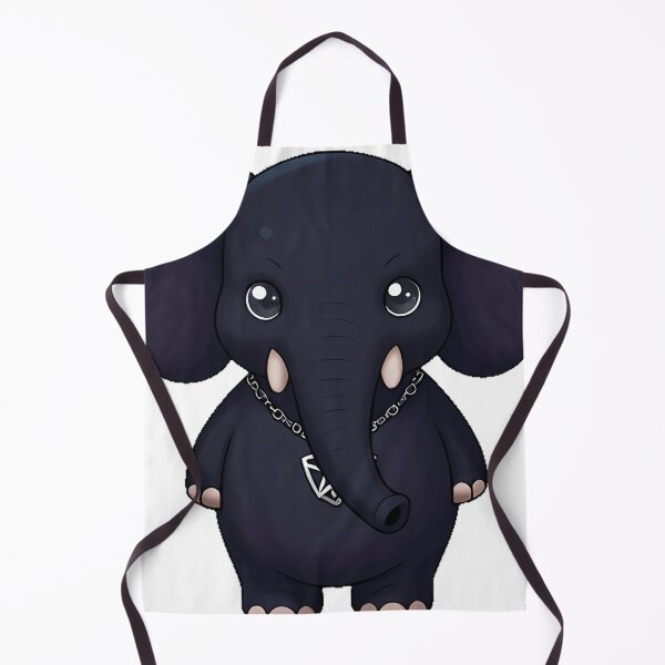 Item preview, Gothic Black Elephant with Pentagram Pendant designed and sold by IllumeInk.