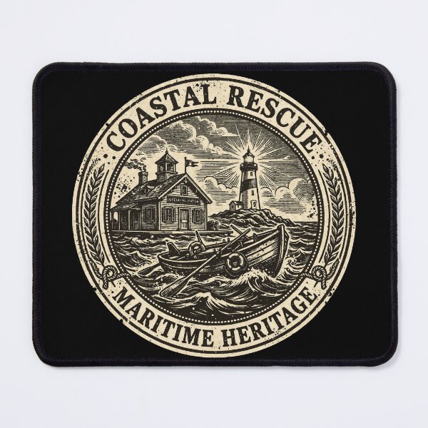 Item preview, Historic Coastal Rescue Vintage Maritime Design | American Lifesaving Heritage designed and sold by Coasties.