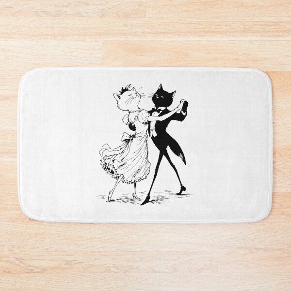 Item preview, Dancing Cats - Elegant Ballroom Cat Duo Illustration designed and sold by medicalkinoko.