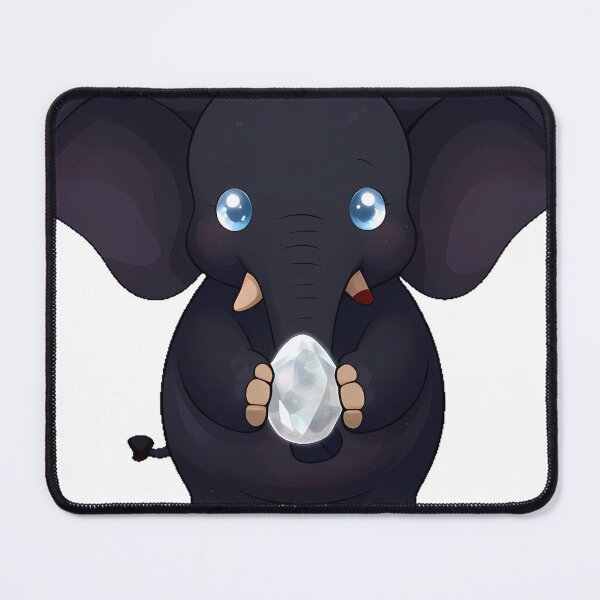 Item preview, Gothic Black Elephant with Moonstone designed and sold by IllumeInk.