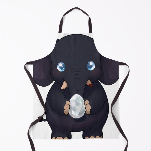 Item preview, Gothic Black Elephant with Moonstone designed and sold by IllumeInk.