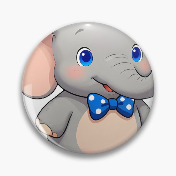 Item preview, Cute Elephant with Blue Bow Tie designed and sold by pumsquare.
