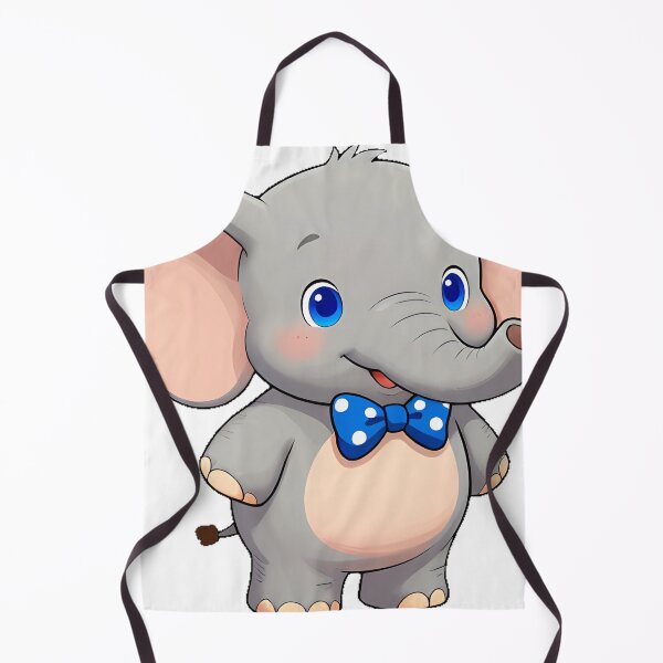 Item preview, Cute Elephant with Blue Bow Tie designed and sold by pumsquare.