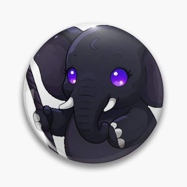 Item preview, Gothic Black Elephant with Silver Scythe designed and sold by IllumeInk.