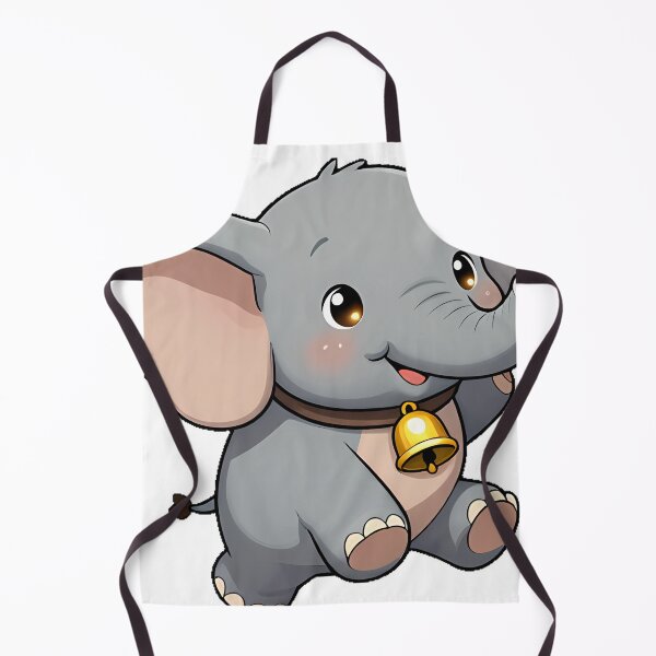 Item preview, Cute Elephant with Gold Bell Collar designed and sold by pumsquare.