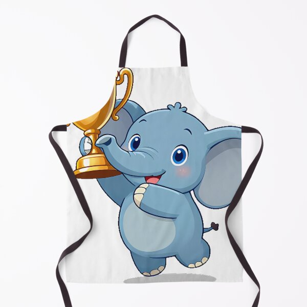 Item preview, Cute Elephant with Golden Trophy designed and sold by pumsquare.