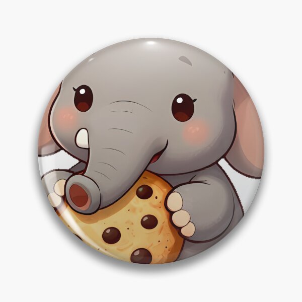 Item preview, Cute Elephant with a Giant Cookie designed and sold by pumsquare.