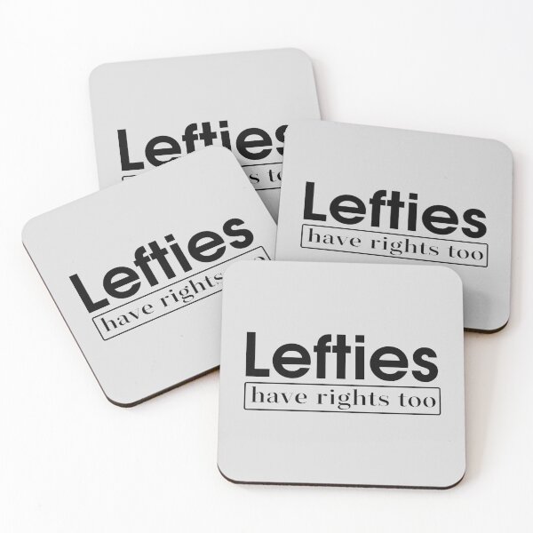 Item preview, Lefties Have Rights Too | Bold Boxed Typography Quote designed and sold by Nikola Dio.