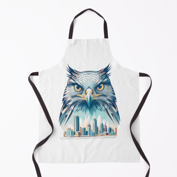 Item preview, Majestic Hawk Over City Skyline Art ⭐⭐⭐⭐⭐ designed and sold by Wings2021.