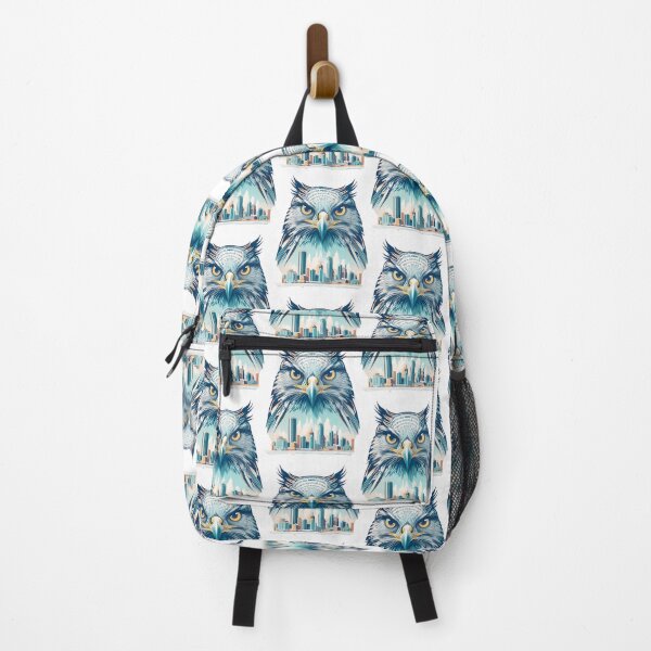 Item preview, Majestic Hawk Over City Skyline Art ⭐⭐⭐⭐⭐ designed and sold by Wings2021.