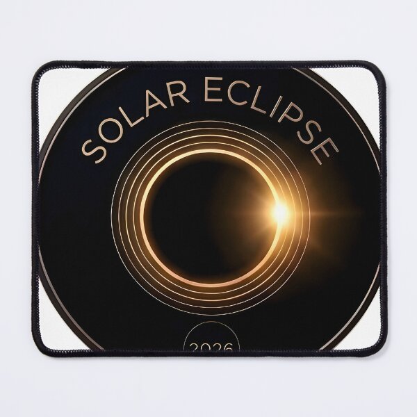 Item preview, Total Solar Eclipse 2026 Golden Ring Medal Design designed and sold by JVFotoArt.