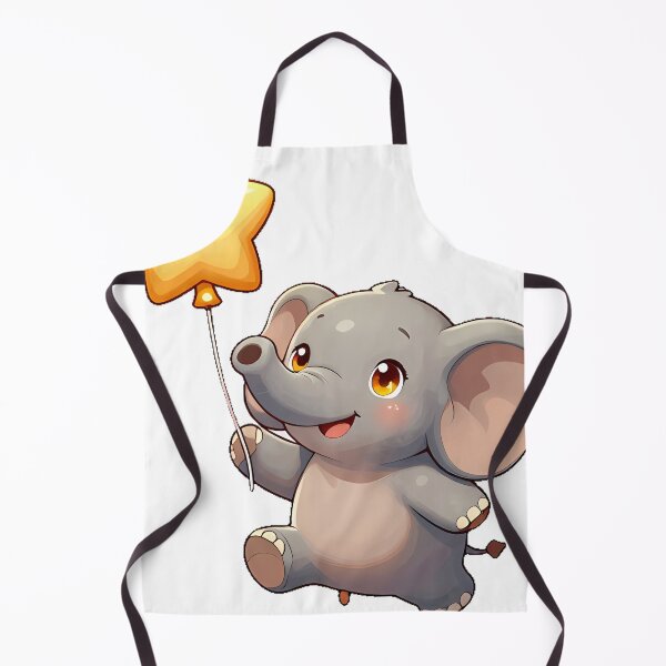 Item preview, Cute Elephant with Star Balloon designed and sold by pumsquare.