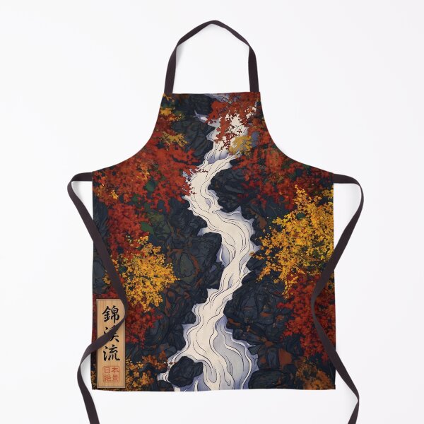 Item preview, Ukiyo-e Autumn Mountain Stream Landscape designed and sold by conohitoAI-ArtGallery.