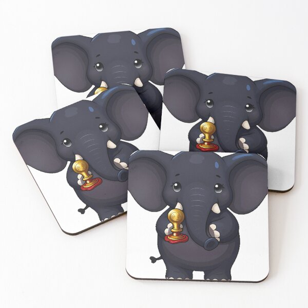 Item preview, Gothic Black Elephant with Wax Seal Stamp designed and sold by IllumeInk.