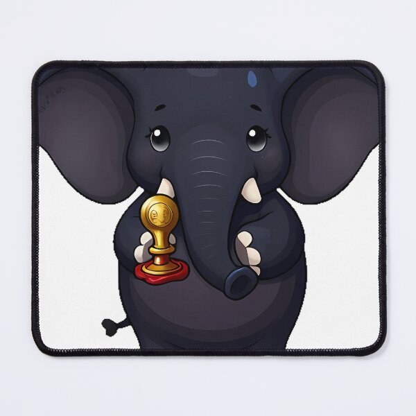 Item preview, Gothic Black Elephant with Wax Seal Stamp designed and sold by IllumeInk.