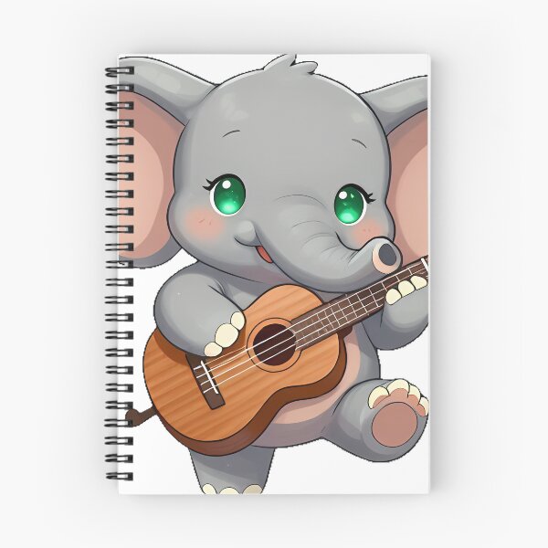 Item preview, Cute Elephant Playing Ukulele designed and sold by pumsquare.