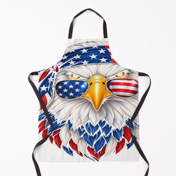Item preview, Patriotic Bald Eagle with USA Flag Sunglasses – American Pride Sticker designed and sold by ghatwalsachin.