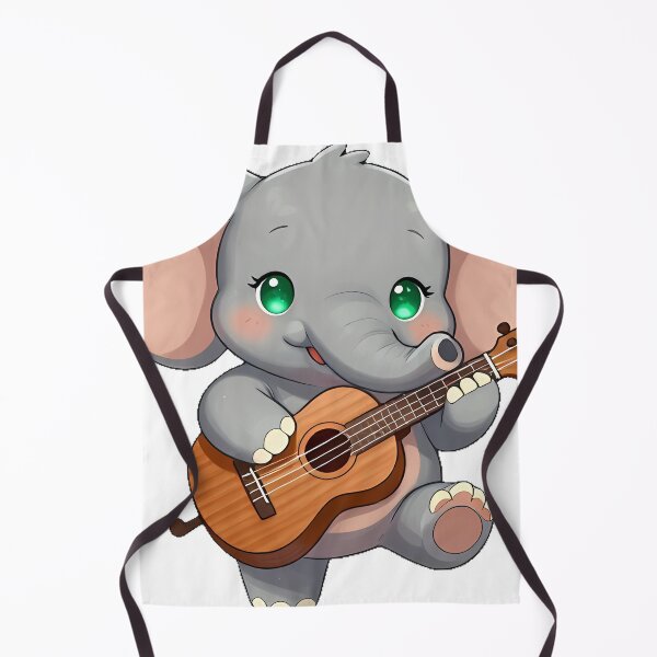 Item preview, Cute Elephant Playing Ukulele designed and sold by pumsquare.
