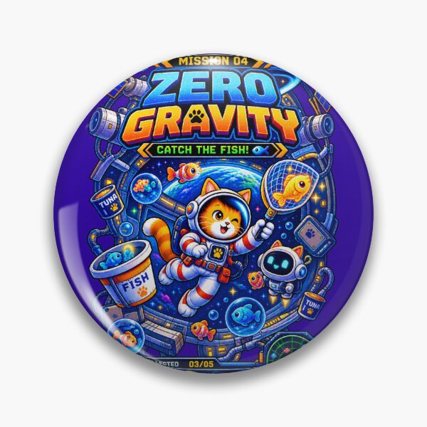 Item preview, Cat Astronaut Mission 04 – Zero Gravity designed and sold by BYVOK.