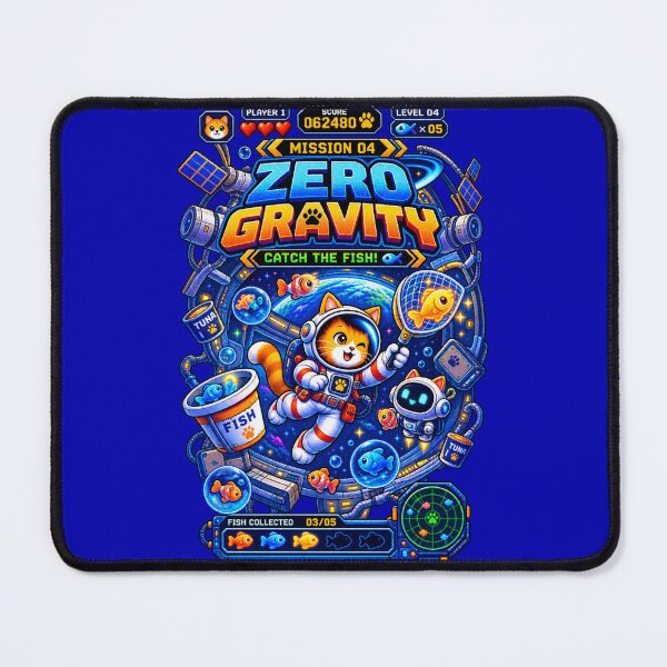 Item preview, Cat Astronaut Mission 04 – Zero Gravity designed and sold by BYVOK.