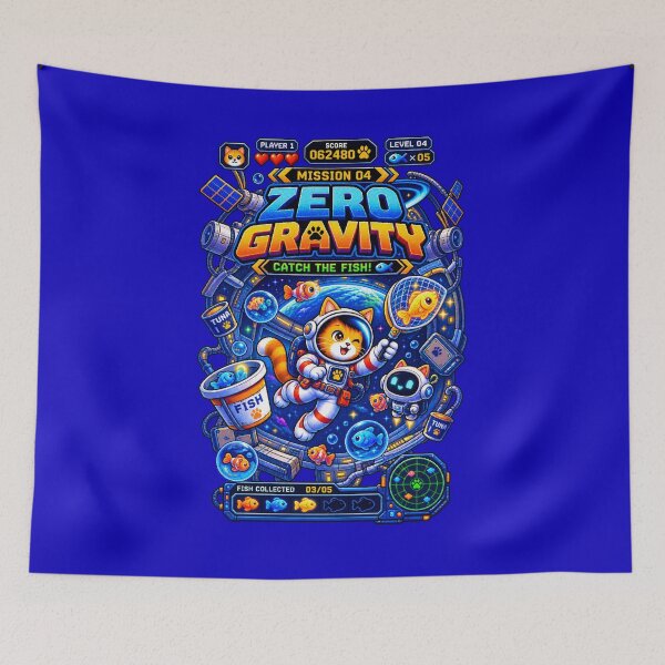 Item preview, Cat Astronaut Mission 04 – Zero Gravity designed and sold by BYVOK.
