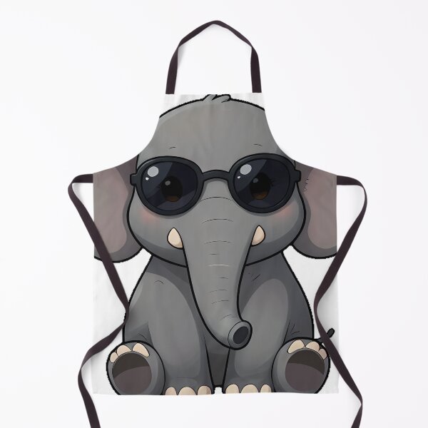 Item preview, Cute Elephant with Round Sunglasses designed and sold by pumsquare.