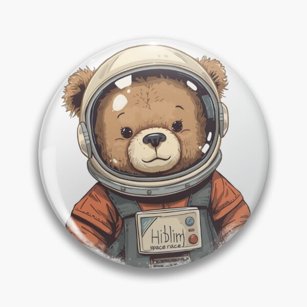Item preview, Retro Astronaut Bear - Vintage Space Suit Bear designed and sold by Adhdbrainstudio.