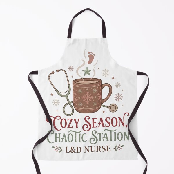 Item preview, Cozy Season Chaotic Station L&D Nurse Holiday Coffee Stethoscope designed and sold by raedattia.