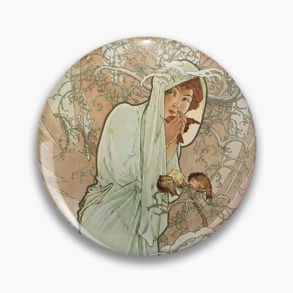 Item preview, Alphonse Mucha Seasons Winter designed and sold by maniacfitness.